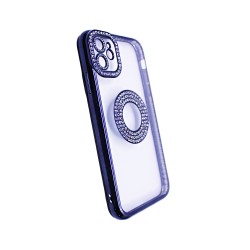 Capa de Silicone Suave com Design de Diamante para Apple iPhone 11 Preto Capa de Silicone Suave com Design de Diamante para Apple iPhone 11 Preto